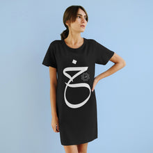 Load image into Gallery viewer, Organic T-Shirt Dress (Arabic Script Edition, Kha&#39;a _x_ خ) (Front Print)
