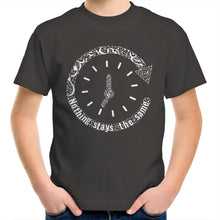 Load image into Gallery viewer, AS Colour Kids Youth Crew T-Shirt (The Change, Time Design) (Double-Sided Print)
