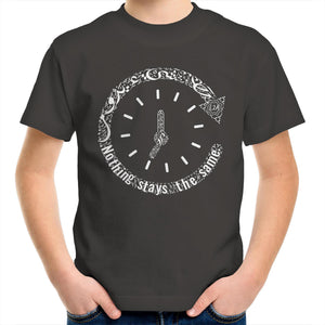 AS Colour Kids Youth Crew T-Shirt (The Change, Time Design) (Double-Sided Print)