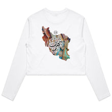 Load image into Gallery viewer, AS Colour - Women&#39;s Long Sleeve Crop Tee (Tehran, Iran) (Double-Sided Print)
