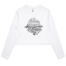 Load image into Gallery viewer, AS Colour - Women&#39;s Long Sleeve Crop Tee (The Emerald City, Sydney Design) (Double-Sided Print)
