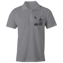 Load image into Gallery viewer, AS Colour Chad - S/S Polo Shirt (The Arab Hospitality, Coffee Pot Design) (Double-Sided Print)
