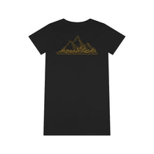 Load image into Gallery viewer, Organic T-Shirt Dress (The Ambitious, Mountain Design) - Levant 2 Australia
