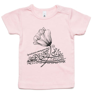 AS Colour - Infant Wee Tee (The Peace Spreader, Flower Design)