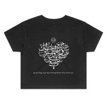 Load image into Gallery viewer, AS Colour - Women&#39;s Crop Tee (The Power of Love, Heart Design) (Double-Sided Print)
