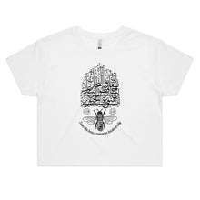 Load image into Gallery viewer, AS Colour - Women&#39;s Crop Tee (Save the Bees! Conserve Biodiversity!) (Double-Sided Print)
