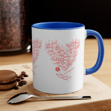 Load image into Gallery viewer, 11oz Accent Mug (The 31 Ways of Love)
