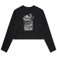 Load image into Gallery viewer, AS Colour - Women&#39;s Long Sleeve Crop Tee (Ocean Spirit, Whale Design) (Double-Sided Print)
