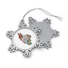 Load image into Gallery viewer, Pewter Snowflake Ornament (Tehran, Iran) (Double sided, front and back print)
