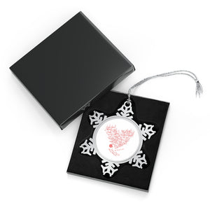 Pewter Snowflake Ornament (The 31 Ways of Love)