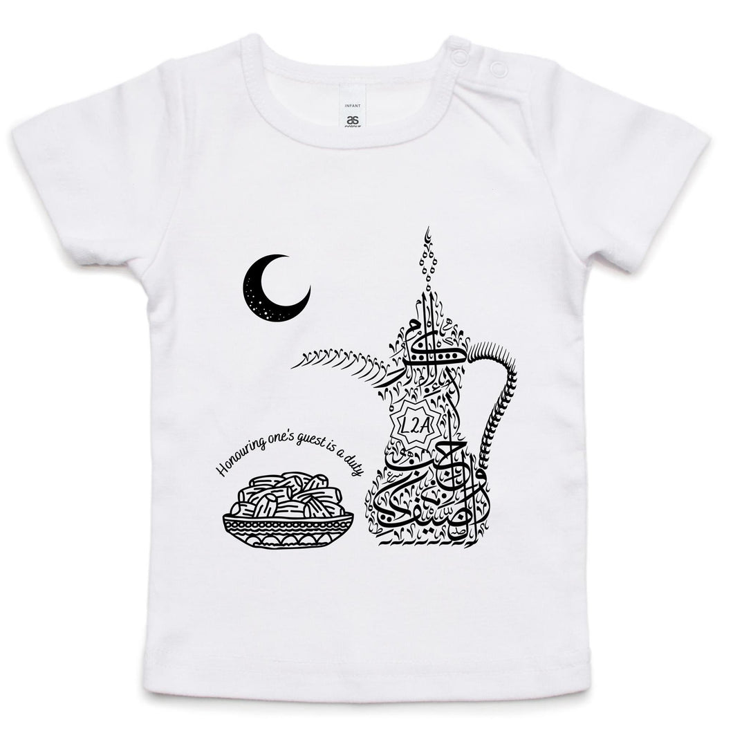 AS Colour - Infant Wee Tee (The Arab Hospitality, Coffee Pot Design)