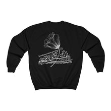 Load image into Gallery viewer, Unisex Heavy Blend™ Crewneck Sweatshirt (The Peace Spreader, Flower Design) (Double-Sided Print)
