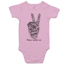 Load image into Gallery viewer, AS Colour Mini Me - Baby Onesie Romper (The Pacifist, Peace Design)

