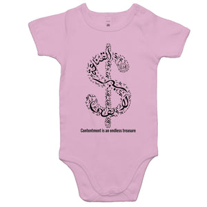 AS Colour Mini Me - Baby Onesie Romper (The Ultimate Wealth Design, Dollar Sign)