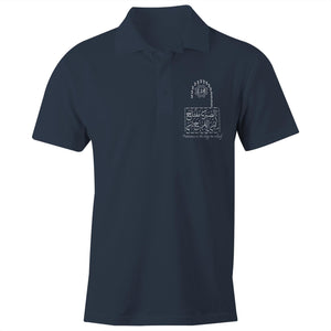 AS Colour Chad - S/S Polo Shirt (Patience, Lock Design) (Double-Sided Print)