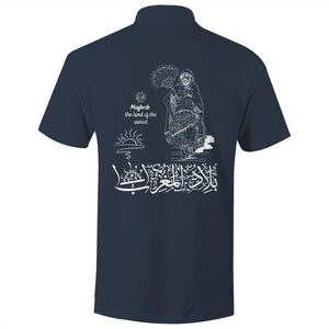 AS Colour Chad - S/S Polo Shirt (The Land of the Sunset, Maghreb Design) (Double-Sided Print)