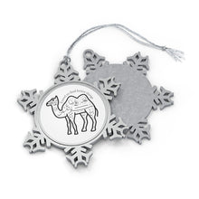 Load image into Gallery viewer, Pewter Snowflake Ornament (The Voyager, Camel Design) - Levant 2 Australia
