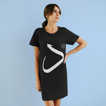 Load image into Gallery viewer, Organic T-Shirt Dress (Arabic Script Edition, Dal _d_ د) (Front Print)
