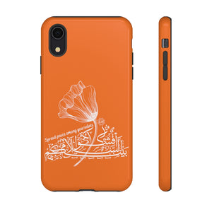 Tough Cases Orange (The Peace Spreader, Flower Design)