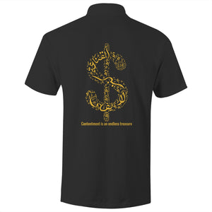 AS Colour Chad - S/S Polo Shirt (The Ultimate Wealth Design, Dollar Sign) (Double-Sided Print)