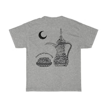 Load image into Gallery viewer, Unisex Heavy Cotton Tee (The Arab Hospitality, Coffee Pot Design) (Double-Sided Print)
