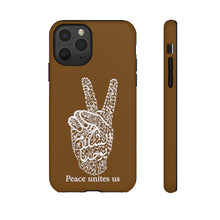 Load image into Gallery viewer, Tough Cases Sepia Brown (The Pacifist, Peace Design)
