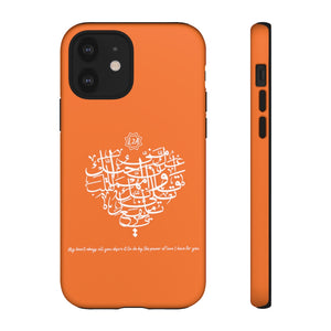 Tough Cases Orange (The Power of Love, Heart Design)