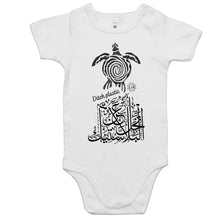 Load image into Gallery viewer, AS Colour Mini Me - Baby Onesie Romper (Ditch Plastic! - Turtle Design)
