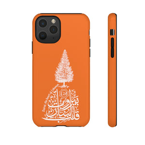 Tough Cases Orange (Beirut, the heart of Lebanon - Cedar Design)