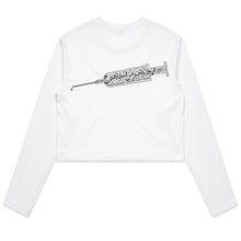 Load image into Gallery viewer, AS Colour - Women&#39;s Long Sleeve Crop Tee (The Good Health, Needle Design) (Double-Sided Print)
