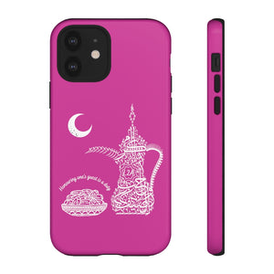 Tough Cases Red Violet (The Arab Hospitality, Coffee Pot Design)