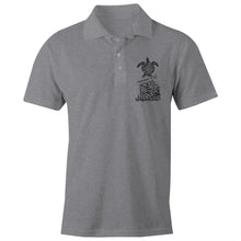 Load image into Gallery viewer, AS Colour Chad - S/S Polo Shirt (Ditch Plastic! - Turtle Design) (Double-Sided Print)
