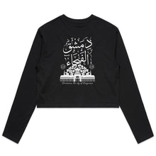 Load image into Gallery viewer, AS Colour - Women&#39;s Long Sleeve Crop Tee (Damascus, the City of Fragrance) (Double-Sided Print)
