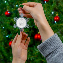 Load image into Gallery viewer, Pewter Snowflake Ornament (Patience, Lock Design) - Levant 2 Australia
