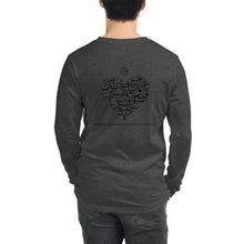 Load image into Gallery viewer, Unisex Long Sleeve Soft Tee (The Power of Love, Heart Design) - Levant 2 Australia

