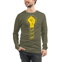 Load image into Gallery viewer, Unisex Long Sleeve Tee (The Justice Seeker, Revolution Design) (Double-Sided Print)
