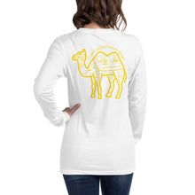 Load image into Gallery viewer, Unisex Long Sleeve Tee (The Voyager, Camel Design) - Levant 2 Australia

