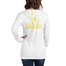 Load image into Gallery viewer, Unisex Long Sleeve Soft Tee (The Peace Spreader, Flower Design) (Double-Sided Print)
