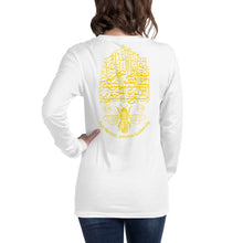 Load image into Gallery viewer, Unisex Long Sleeve Tee (Save the Bees! Conserve Biodiversity!) (Double-Sided Print)
