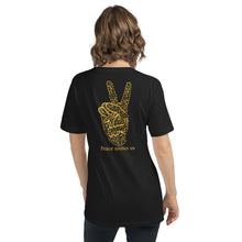 Load image into Gallery viewer, Unisex Short Sleeve V-Neck T-Shirt (The Pacifist, Peace Design) (Double-Sided Print)
