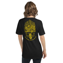 Load image into Gallery viewer, Unisex Short Sleeve V-Neck T-Shirt (Save the Bees! Conserve Biodiversity!) (Double-Sided Print)
